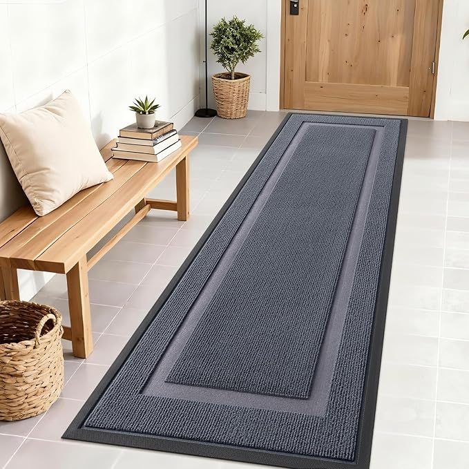 OLANLY Front Door Mat Indoor Outdoor Entrance, Waterproof All-Season, by OLANLY