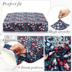 Newwiee 8Pcs Patio Cushion Covers Stretch Outdoor Cushion Cover Replacement - Image 3
