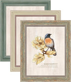 3 Pack 5x7 Picture Frames,Farmhouse Rustic Vintage Photo Frame(Multicolor)