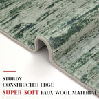 Lansny Modern Abstract Entryway Rug Indoor 2x3 Washable Rug Non-Slip Soft Small - Image 4