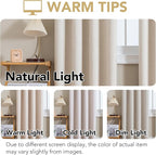 H.VERSAILTEXLinen-Polyester Curtains 100%Blackout Curtains - Image 4