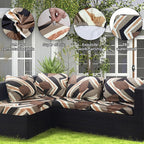 8Pcs Outdoor Cushion Covers, Patio Cushion Covers, Stretch Elastic Slipcovers - Image 3