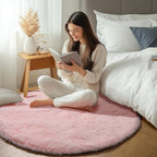 ONASAR Light Pink Round Area Rugs 3ft - Image 7