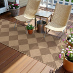 Lahome Colette Checkered Easy Jute Runner Rug, 2x6 Kitchen Mats - Image 6