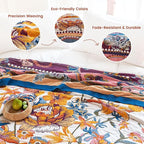 MSGKV Boho Throw Blanket 50"x60" Couch Floral 100% Cotton Blanket Spring - Image 3