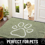Smiry Dog Door Mat for Muddy Paws, Absorbent Dirt Trapper Non Slip Quick Dry - Image 7