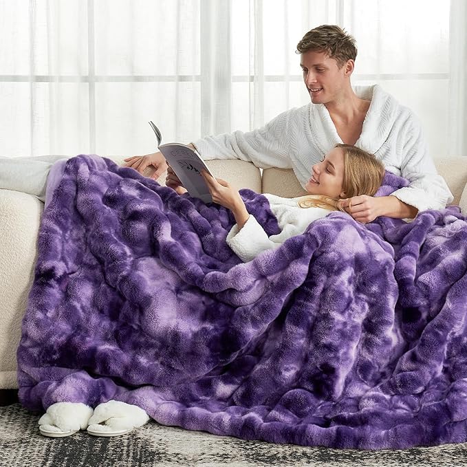 Cozy Bliss Faux Fur Throw Blanket - Image 2