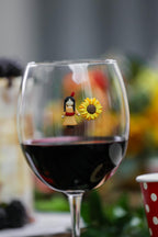 Simply Charmed Thanksgiving Magnetic Wine Glass Charms - Set of 12 Drink Markers