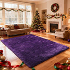 Shag Area Rugs for Bedroom Living Room, 5X8 Ultra Soft Purple Fluffy Area Rugs by Boshengya