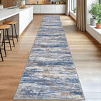 KOZYFLY Modern Abstract Washable Rug Runner 2.6x18 Hallway Rug Runner Non-Slip - Image 3