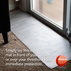 Pet Carpet Protector - Doorway Damage Deterrent and Scratch-Stopper for Cats, Dogs, and Pets, Heavy-Duty PVC Runner, Cut to Fit, Clear, 15 Inches x 48 Inches, Made in The USA