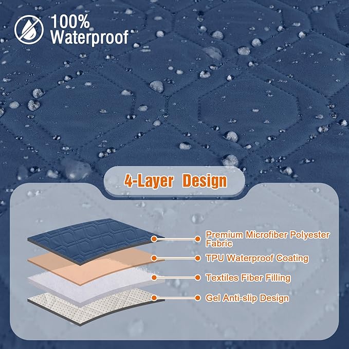 VANSOFY Waterproof Recliner Couch Covers, Sofa Covers 1-Piece Washable - Image 5