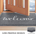 BeneathYourFeet Door Mat, Welcome Mat Low Profile Floor Mat Front Doormat - Image 4