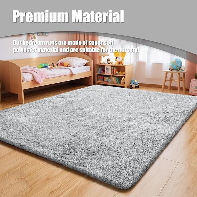 9x12 Fluffy Area Rugs for Living Room, Large Fuzzy Shag Area Rug for Bedroom - Image 8