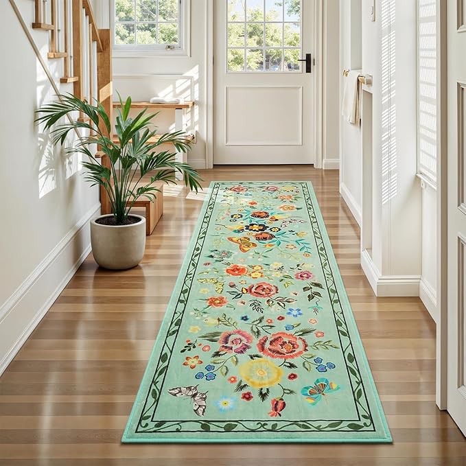 Rugflix 2x6 Runner Rug for Hallway, Washable Kitchen Runner Non Slip, Soft Low - Image 7