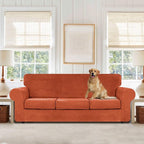 WEERRW 4 Pieces Velvet High Stretch Couch Covers - Image 2