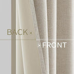 MIULEE Linen Curtains 100% Blackout - Image 6