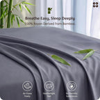 Bedsure PureWoven 100% Rayon Derived from Bamboo, Queen Sheets, 4 Pieces