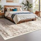 Washable Farmhouse Living Room Rug, 9x12 Area Rugs - Image 4