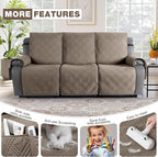 TAOCOCO 100% Waterproof Recliner Sofa Covers, Non Slip Split Couch Covers - Image 6