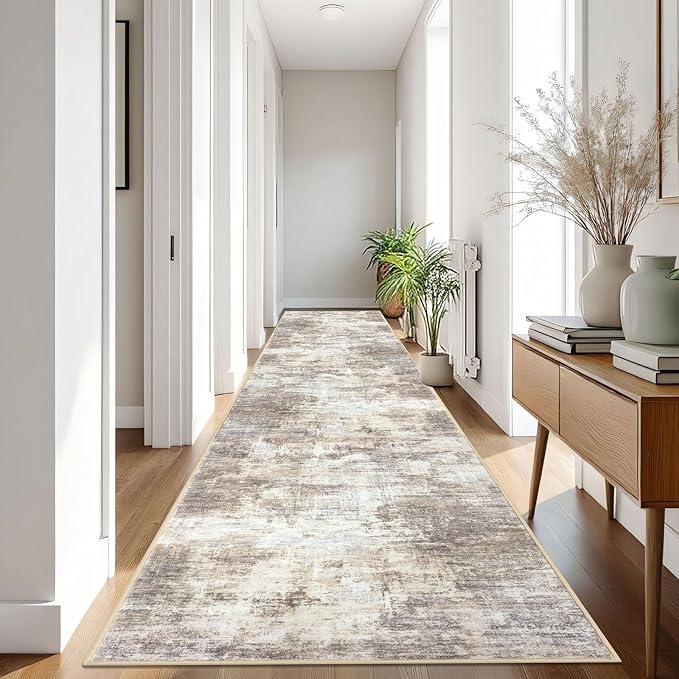 IOHOUZE Abstract Runner Rug 3x16 Ft Long Washable Runners - Image 8