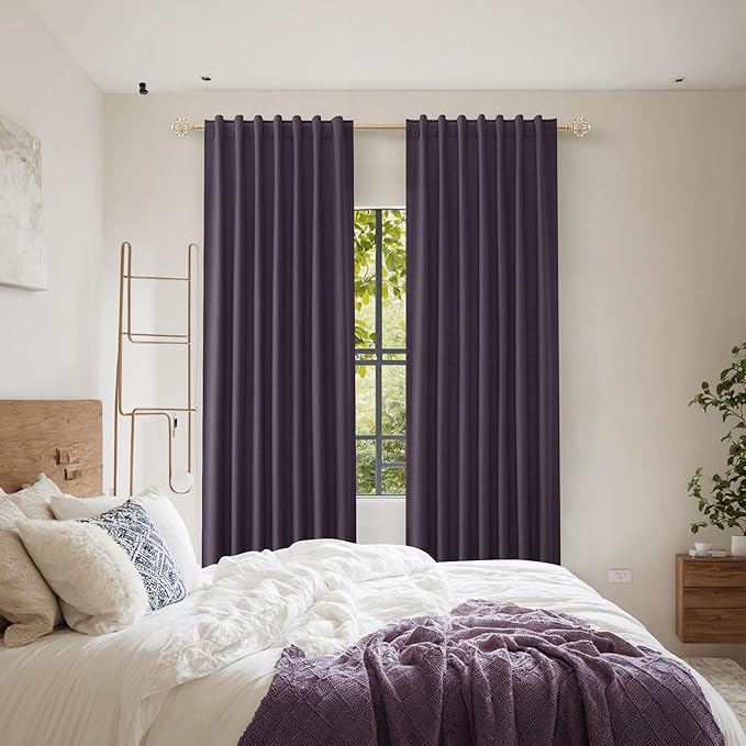 Guken 100% Blackout Curtains 102 Inch Length 2 Panels Set - Image 8