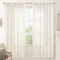 LAMIT 72 inch Length Cream Linen Curtains by LAMIT