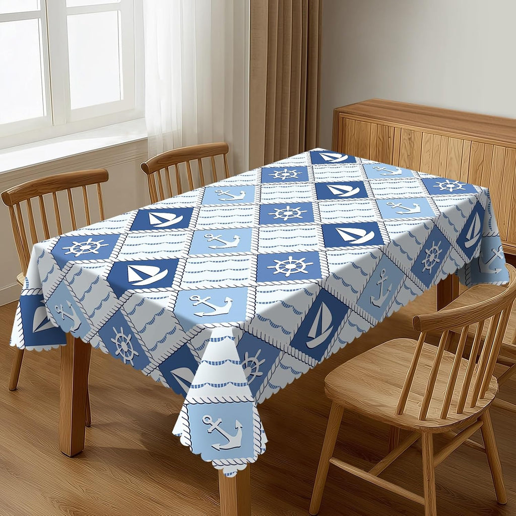Palm Tropical Leaves Table Cloths Decorative for Dining Room, Palm Leaves Washable Tablecloth for Home, Restaurant, Outdoor Party Table Cover 54x72 Inch