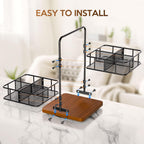 Rotating 2 Tier Tea Bag Organizer, 360° Spinning Teabag Organizer