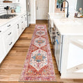 Yamaziot Washable Runner Rug, 2x10 Non-Slip Boho Vintage Hallway Rug Runner by Yamaziot