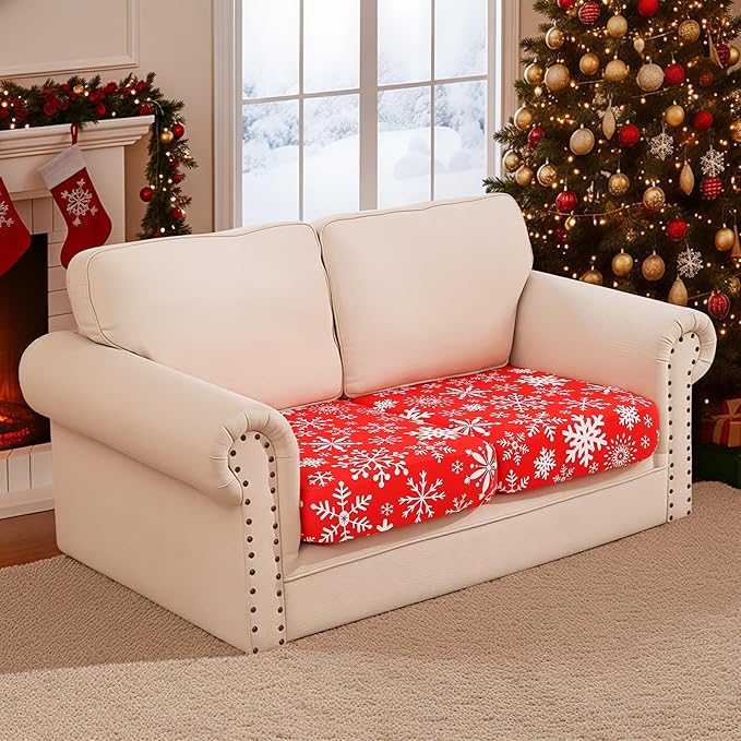 Smiry Printed Couch Cushion Covers, Stretch Soft Couch Covers - Image 2