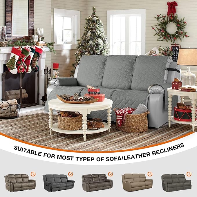 VANSOFY Waterproof Recliner Couch Covers, Sofa Covers 1-Piece Washable - Image 4