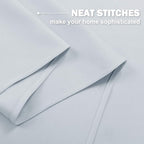 NICETOWN Greyish White Kitchen Curtain Panels - Image 4
