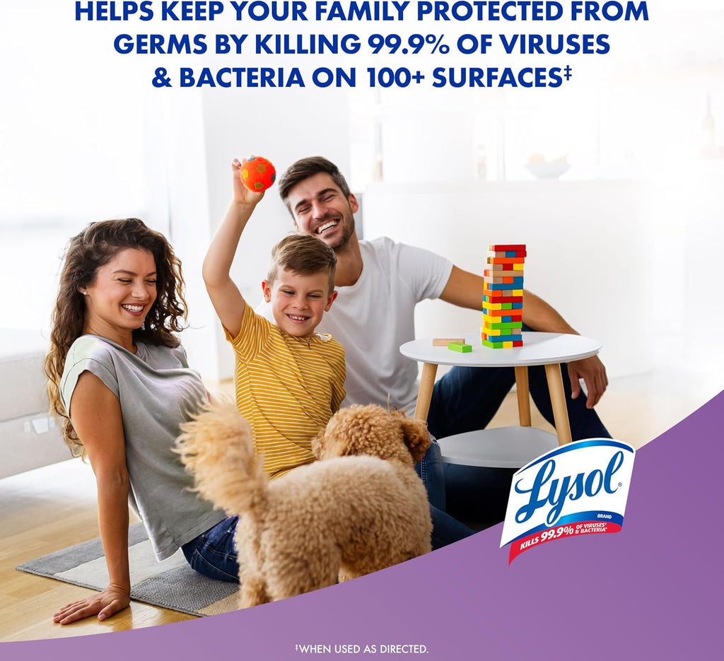 Lysol Disinfecting Wipes, Multi-Surface, Lavender + Mango, 80 ct. (4 Pack)