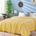 inhand Champagne Gold Fleece Throw Blanket - Image 2
