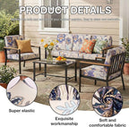 hyha 14Pcs Patio Cushion Covers, Stretch Outdoor Couch Cushion Covers, Washable - Image 3