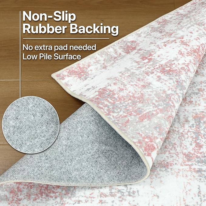 BEIMO Area Rugs 8x10 for Living Room Bedroom, Modern Abstract Machine Washable - Image 8