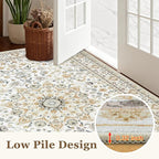 2x3 Area Rugs Living Room Rug: Washable Vintage Boho Rug No Slip Stain - Image 9
