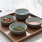 famiware Ceramic Soy Sauce Dish, 3oz Dipping Bowls Set of 6, Light Blue