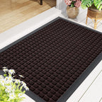 Smiry Front Door Mat Outside Entrance, Heavy Duty Natural Rubber Doormat - Image 9