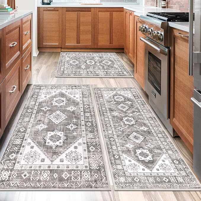 HEBE Boho Kitchen Rug Sets 3 Piece - Image 6