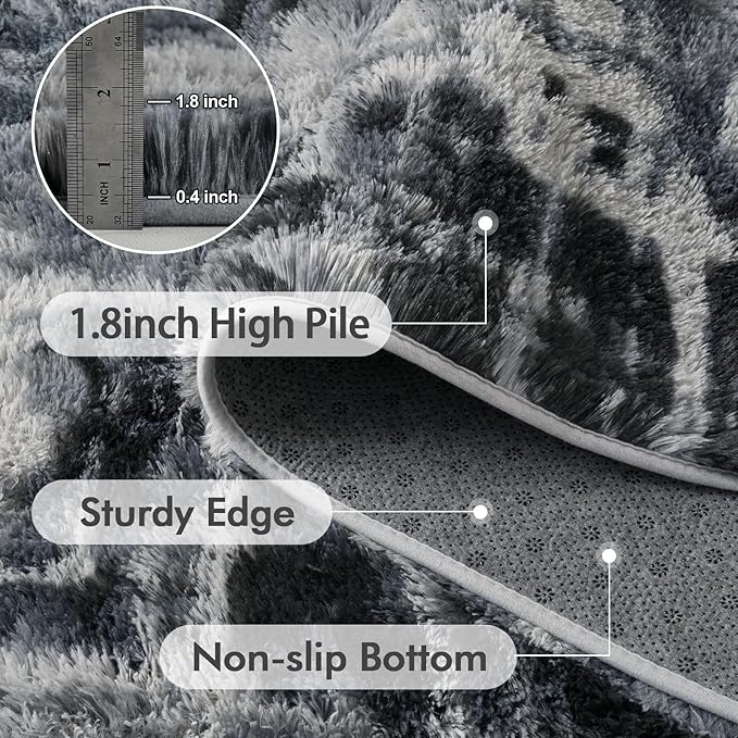 9x12 Ft Extra Large Shag Rugs for Living Room, Ultra Soft Fluffy Furry Area - Image 4