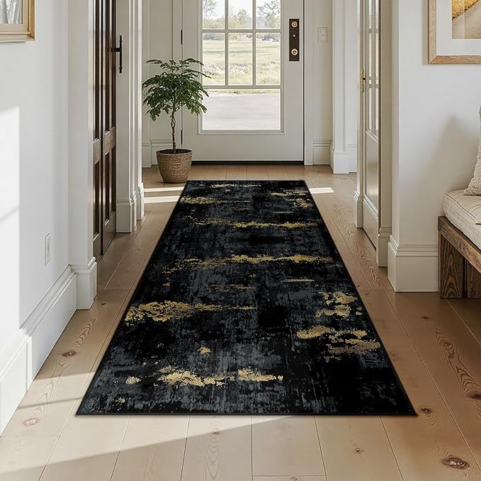 Washable Area Rugs 3x7 Non-Slip Modern Abstract Soft - Image 3