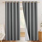 NICETOWN 100% Absolutely Blackout Linen Curtains by NICETOWN