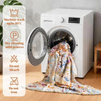 MSGKV Boho Throw Blanket for Bed 100% Cotton Floral Twin Size Couch Blanket - Image 8