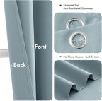 MIULEE Slate Blue Blackout Curtains - Image 4