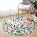 Rugcomf Round Rug 4ft Washable Circle Rug Non Slip Low Pile Boho Floral Small - Image 6