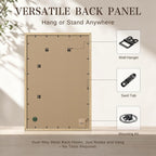 VCK 24x36 Poster Frame Set of 3, Natural Solid Wood, Wall Hanging
