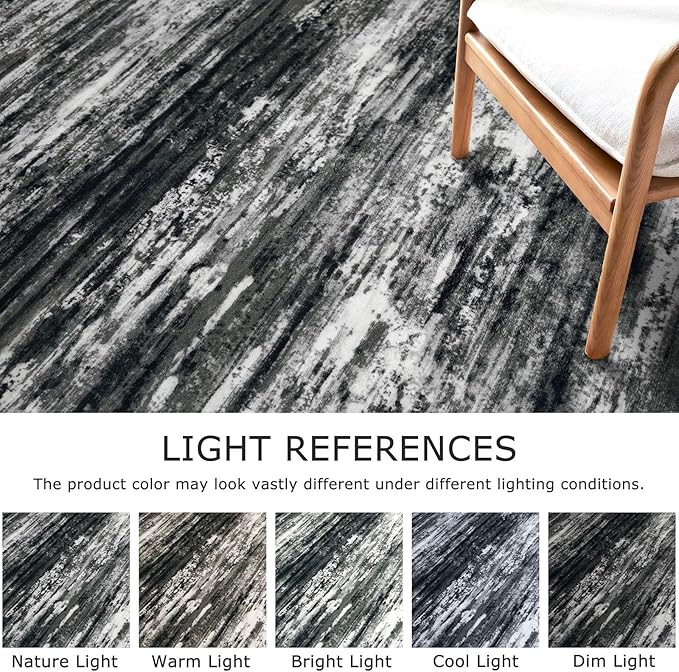 KOZYFLModern Abstract 4x6 Ft Washable Large Rugs - Image 4