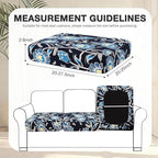 hyha 8Pcs Patio Cushion Covers, Stretch Outdoor Couch Cushion Covers Replacement - Image 2